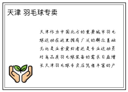 天津 羽毛球专卖